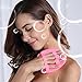 INNERNEED Food-grad Soft Silicone Body Scrubber Shower Cleansing Brush Gentle Exfoliating Bath Glove, SPA Massage Skin Care Tool (Pink)
