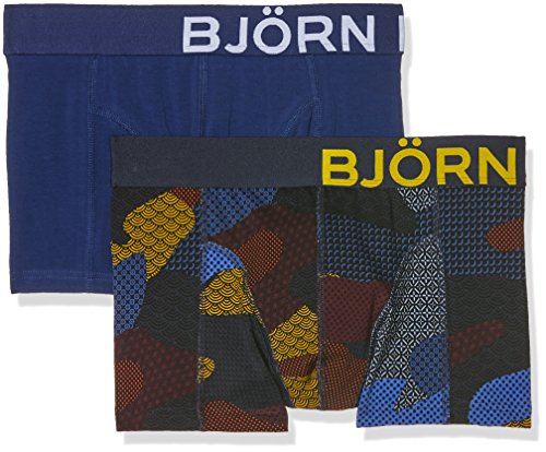 Bjorn Borg Men's 2-Pack Camo Trunk, Total Eclipse, X-Large