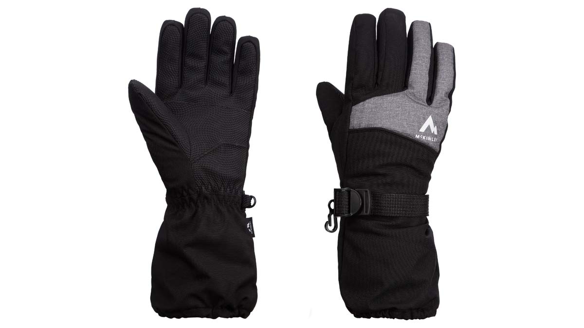 Mckinley Kids Chan gloves Kids's Gloves - Black Night/Melange/, 4