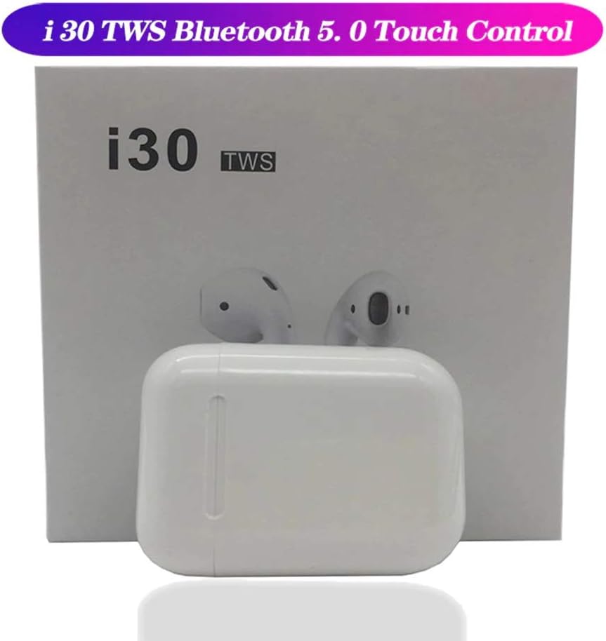 i30 TWS Wireless Headset Bluetooth 5.0 Earbuds Touch Control in-Ear Stereo Headset with Gaming Headset for mic for iOS