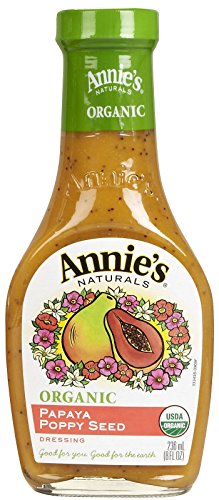 Annies Homegrown Organic Papaya Poppy Seed Dressing, 8 Ounce