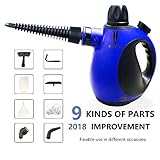 Midas Multi-Purpose Big Capacity Handheld Pressurized Steam Cleaner with 9-Piece Accessories for Stain Removal