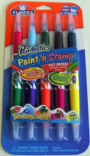 Elmer's Paintastics Paint'n Stamp Paint Brush Pens