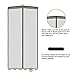SHINE HAI Magnetic Screen Door with Heavy Duty Mesh Curtain Full Frame Velcro Fits Door Up to 34 x 82-inch Max, Black