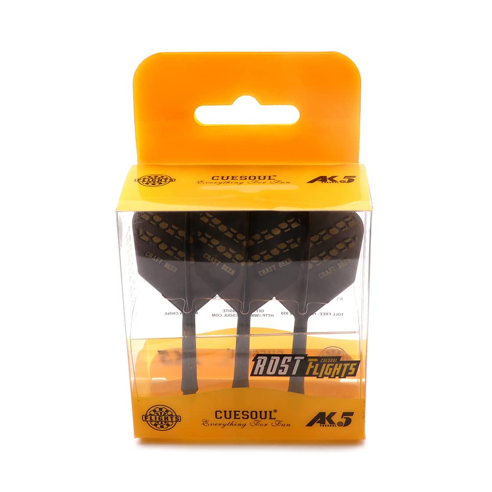 CUESOUL ROST Personalized Integrated Dart Shafts and Darts Flights Medium,Set of 3pcs attractive Pattern(CSAK-51-1)