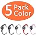 Gear S3 Bands, Silicone Watch Bands Women Extremely Narrow Rubber Watch Strap Quick Release Replacement Wristband Metal Clasp Samsung Gear s3 Frontier/s3 Classic Smart Watch (5 Pack, 22mm)