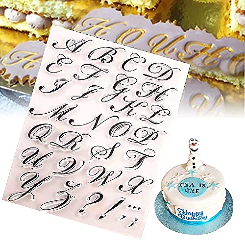 Alphabet Cake Stamp Tools Letters and Numbers Fondant Cake Press Mold