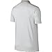 NIKE Men's Dry Victory Stripe Polo, Pewter Grey/White, Medium