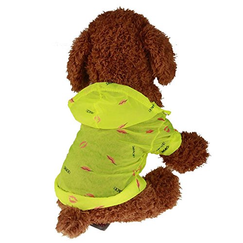 KESEELY Pet Summer Protect Clothes, Pet Dog Anti UV Sun Protection Hoodie Sunscreen Shirt Coat Jacket Apparel (XL, Yellow)