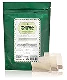 Organic Moringa Tea Bags 30 All Natural 100% Certified Pure Raw Dried Oleifera Leaf - Highly Nutritious Energizer and Refresher - Caffeine Free - Love it or your Money back