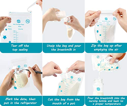 4 Pre+Sterilized+Self+Standing+Space+Saving+Breastfeeding+GLAND+BPA+Free