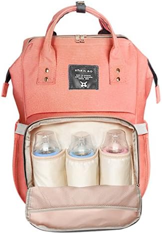 Land Diaper Bag Multi-Function Waterproof Travel Backpack Nappy Bags for Baby Care with Large Capacity,Wide Top Opened,Match Most Stroller&amp;Keep Everything Organized Best Shower Gift (Pink)