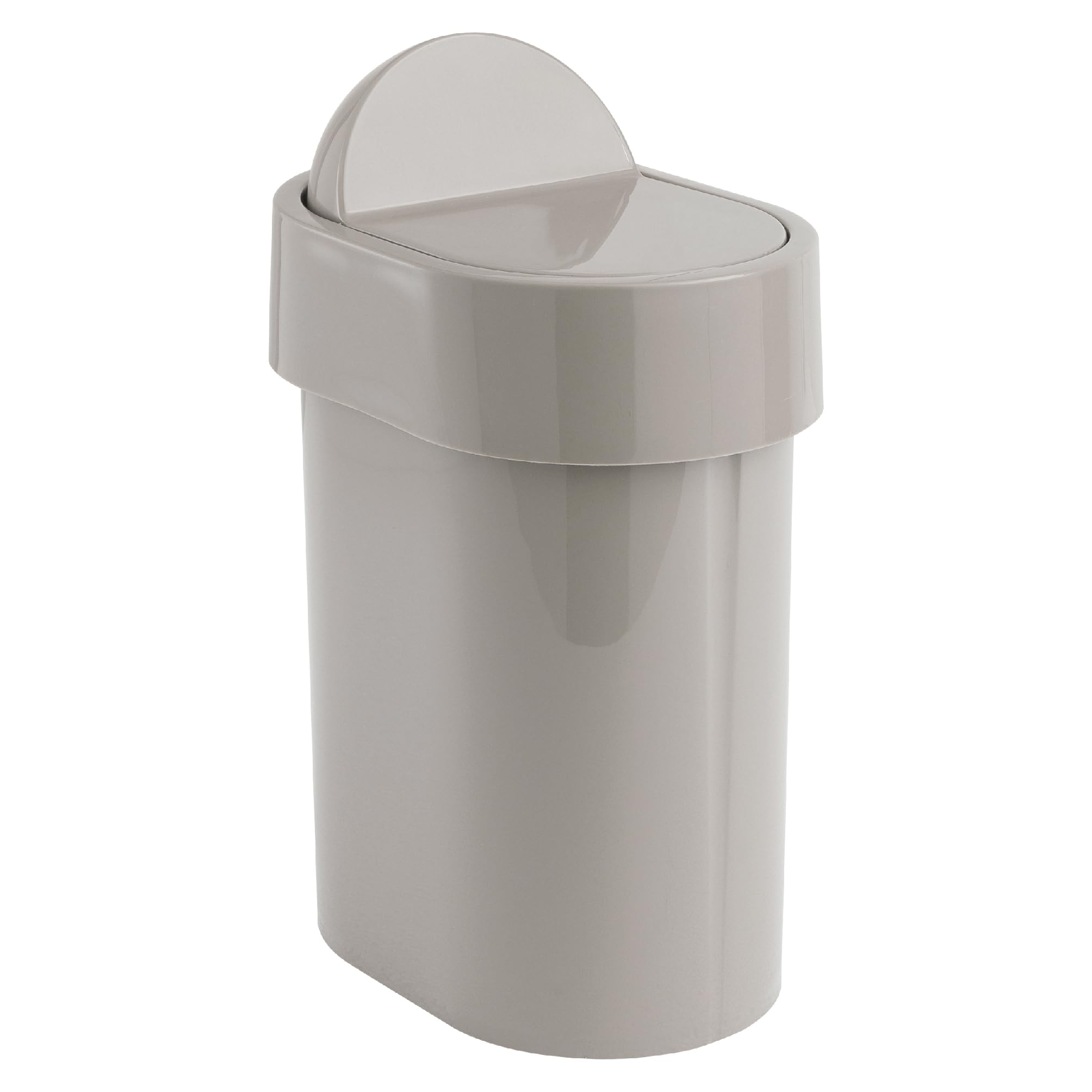Gedy Bin with Swing Lid, Thermoplastic Resin, Beige, 15 x 21 x 34 cm