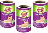 Scotch-Brite Pet Extra Sticky Hair Roller Refill 3 Rolls 144 Sheets