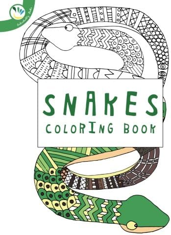 Snake Coloring Book Paperback – Large Print, March 11, 2016