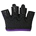 Contraband Pink Label 5537 Womens MICRO Weight Lifting Gloves w/Grip-Lock Padding (PAIR) (Purple, Small)