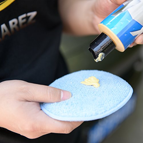 image for CarCarez Microfiber Foam Car Wax Applicator Pad for Hand Polish, Pack 