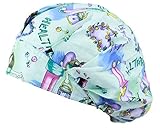 Anno Womens Bleach Friendly Banded Surgical Scrub Bouffant Hat Cap