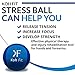 Koh Fit Stress Ball for Adults - Stress Reliever Squeeze Balls - for Hand Therapy and Stress Relief