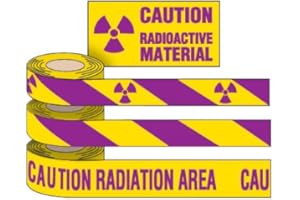 EMEDCO Tape-Radiation Symbol W/STRIPE2" H x 54' W Radiation Symbol Roll of 54 Feet