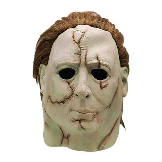 Cosplay Michael Myers Schmelz Gesicht Overhead Latex Kostüm Prop Scary Maske Spielzeug