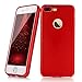 iPhone 8 Plus Case, JDBRUIAN [Fashion Gloss] Shockproof Ultra Slim Fit Silicone iPhone 7 Plus Cover TPU Soft Gel Rubber Cover for iPhone 7 Plus/iPhone 8 Plus - Bright Red