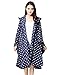Buauty Women Rain Poncho Stylish Polyester Waterproof Raincoat Free Size with Hood Zipper Style