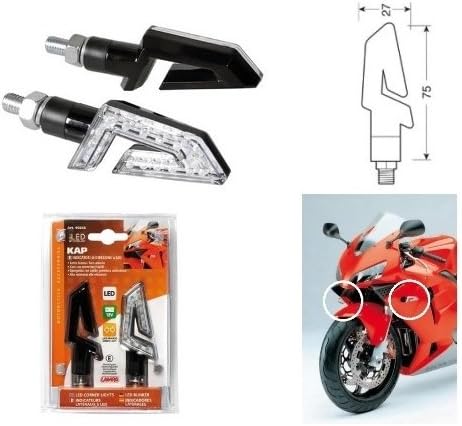 Pair of LED Arrows for Moto Lights 12 V Direction Indicator Universal Lampa Bimota YB8 1000 Ohlins 1996 – 1997