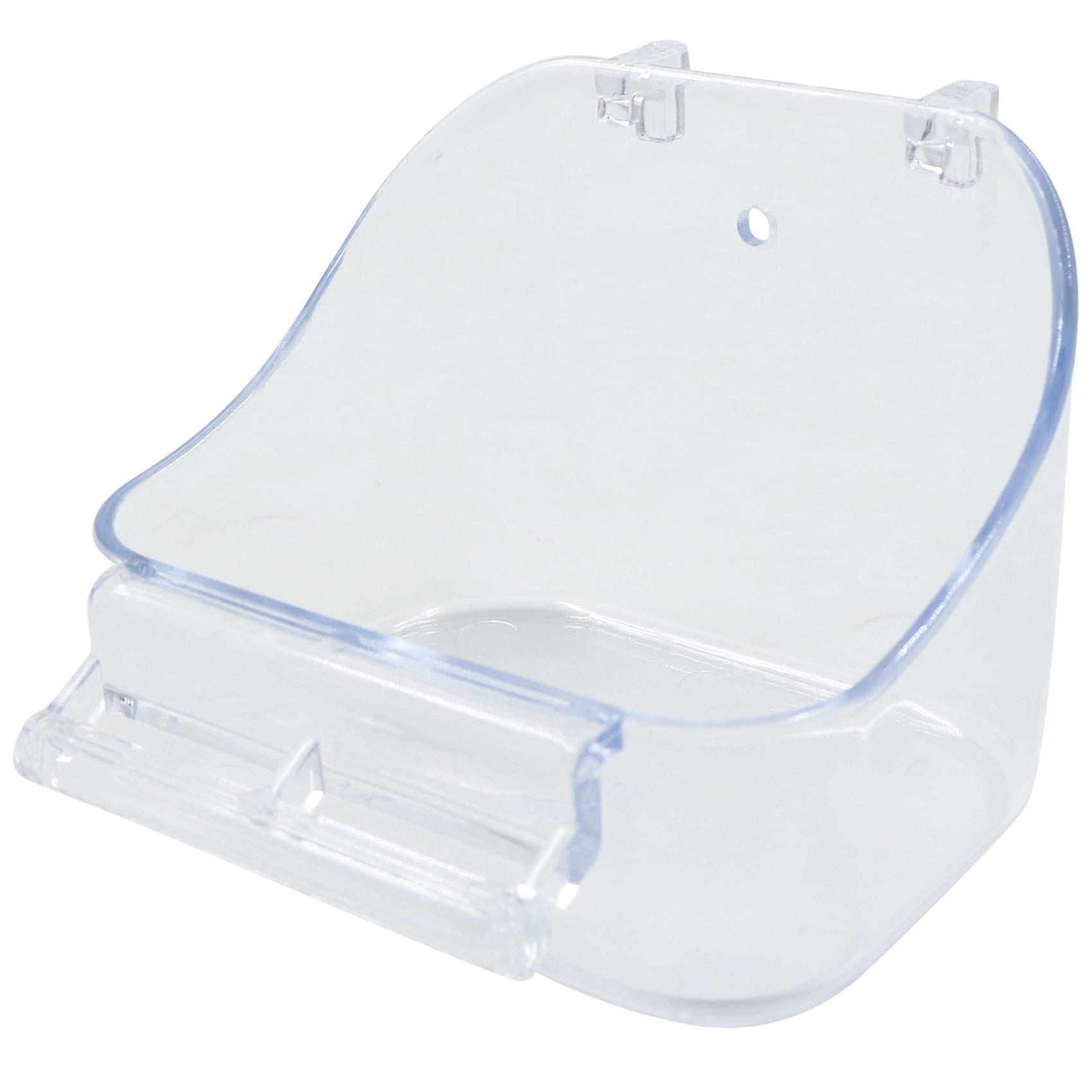 Parrot Bath Box Bird Cage - 1 Piece Parakeet Caged Accessory Supplies Bathing Tub Bath for Most Birdcage Pet Parrot Budgie Parakeet Lovebird Cockatiel Cage Water Shower Transparent