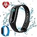 Vegkey Fitness Tracker,Activity Tracker,IP67 Waterproof Wireless Bluetooth Smart Bracelet with Heart Rate Monitor/Steps Counter/Sleep Monitor/Connected GPS Smart Watch for Android&iOS