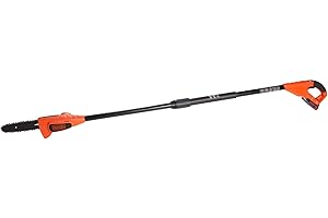 BLACK+DECKER Cordless 20V Max Lithium Ion Battery Powered Pole Saw, Pruning, Adjustable to 10Ft (LPP120B-CA) (Battery Sold Se
