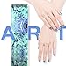 BlueZOO 40PCS Nail Art Foil Transfer Paper Set Starry Sky Flower Stickers Pack Different Colored Nails Decals Wraps Kit DIY Decorations Accessories
