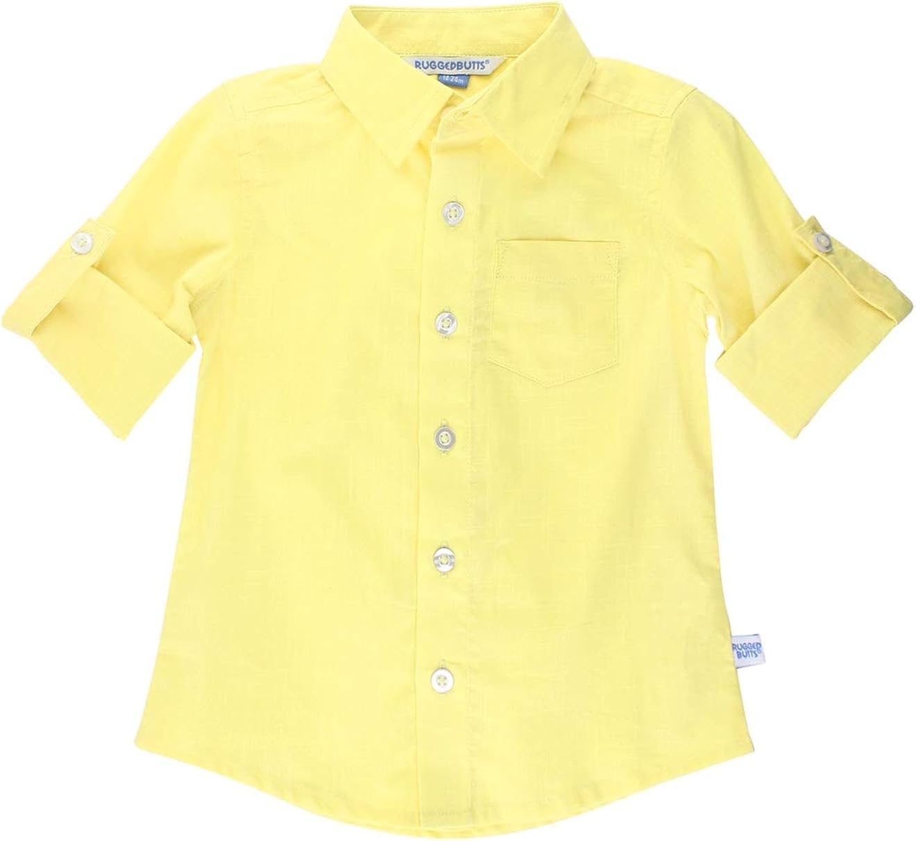 Boys yellow button down shirt Clearance