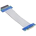 cablecc PCI-E Express 8X to 8X Male to Female Slot Riser Extender Card Ribbon Flexible Cable 20cm