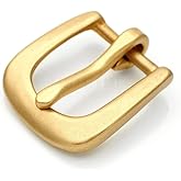 CRAFTMEMORE Solid Brass Belt Buckle Single Prong Belt Buckle for Replacement DIY Leather Craft SCBB (3/4 Inch - SB01)