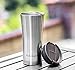Vacuum Insulated Stainless Steel Travel Tumbler for Hot or Cold by Techoland Premium 16 Oz Mug with Leak/Spill and Splash Proof Lid