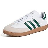 adidas Mens Samba Spikeless Golf Sneakers Shoes - White