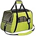 Paws & Pals Airline Approved Pet Carrier - Soft-Sided Carriers for Small Medium Cats and Dogs Air-Plane Travel On-Board Under Seat Carrying Bag with Fleece Bolster Bed for Kitten Cat Puppy Dog Taxi