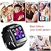 TOPEPOP Bluetooth Smart Watch with Camera SIM Card Slot Pedometer Fitness Tracker Wristwatch Men Women Boys Smartwatch Compatible with Android Smart Phones Samsung Galaxy LG HTC Huawei Motorola Black