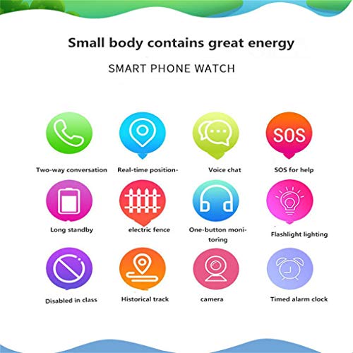 Aobiny Smart Watch for Kids,S16 Kids GPS Tracker Smart Watch Telephone SOS Anti-Lost OLED Display Wristwatch,Toys Video Games Girls Boys (Pink)