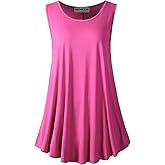 Sepi Meli & Co. SepiMeli Sleeveless Tunic Tank for Women – Flowy Swing Top, Soft Casual Shirt for Summer & Layering (M–XL)