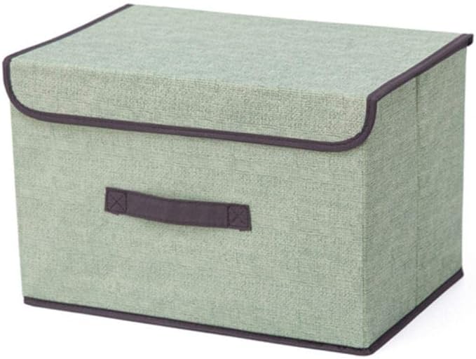 LWJ Caja de Almacenamiento para el hogar con Tapa 25 * 19 * 16cm Ropa