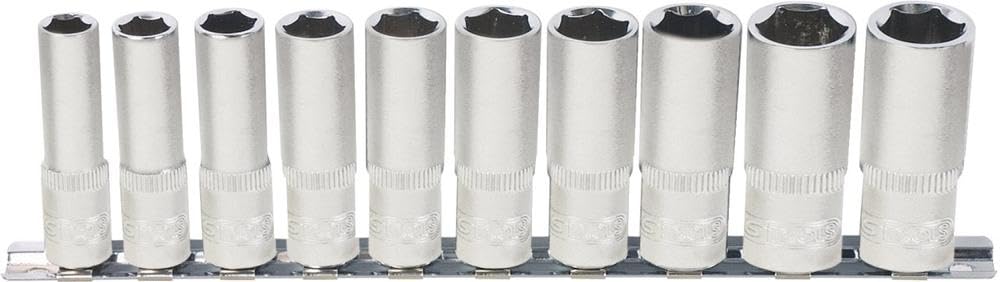 KS Tools 917.0615 1/2-inch Classic Deep Hex Socket Set (10 Pieces)