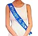 Blue Mommy To Be Sash - Baby Shower Decorations for Boy