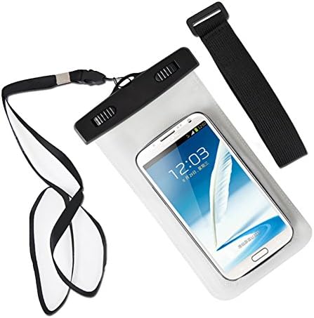 SHUHOME Universal Waterproof Case Clear Dry Case Compatible with iPhone 7 /7 P Home Button, For Water Activities, Skiing, Protect iPhone Samsung HTC LG Sony Nokia Motorola up to 5.5" diagonal