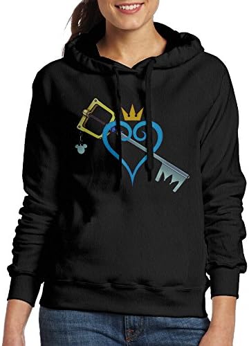 Kingdom Hearts Heart and Sword Fleece Woman Hoodie Sweatshirts Crew