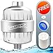 Universal Shower Filter and Water Softner - High Output Shower Water Filter, Hard Water Treatment, Chlorine & Other Harsh Chemicals - Includes Replaceable Multi-Stage Filter Cartridge - Chrome