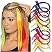 Bundle 12 Pieces of 20 Inches Multi-colors Party Highlights Colorful Clip in Synthetic Hair Extensions,straight Long Hairpieces