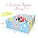 Baby Playpen - Kids 16 Panel Activity Centre Safety Play Yard, Home Indoor Outdoor New Pen (Multicolour,Tortoise and Hare Themed Set)