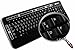 4Keyboard Spanish (Latin American) Non-Transparent Keyboard Sticker for Laptop, Desktop with White Lettering and Black Background